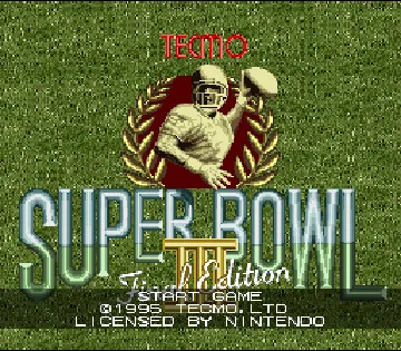 Tecmo Super Bowl III - Final Edition (USA) screen shot title